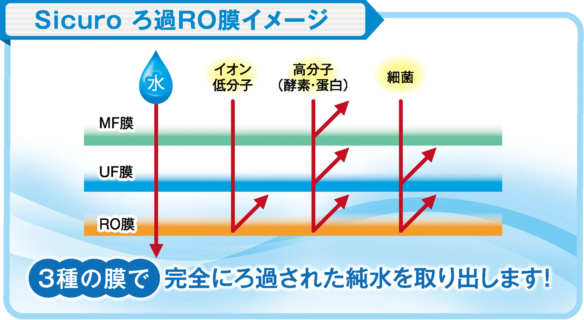 Sicuroろ過RO膜イメージ